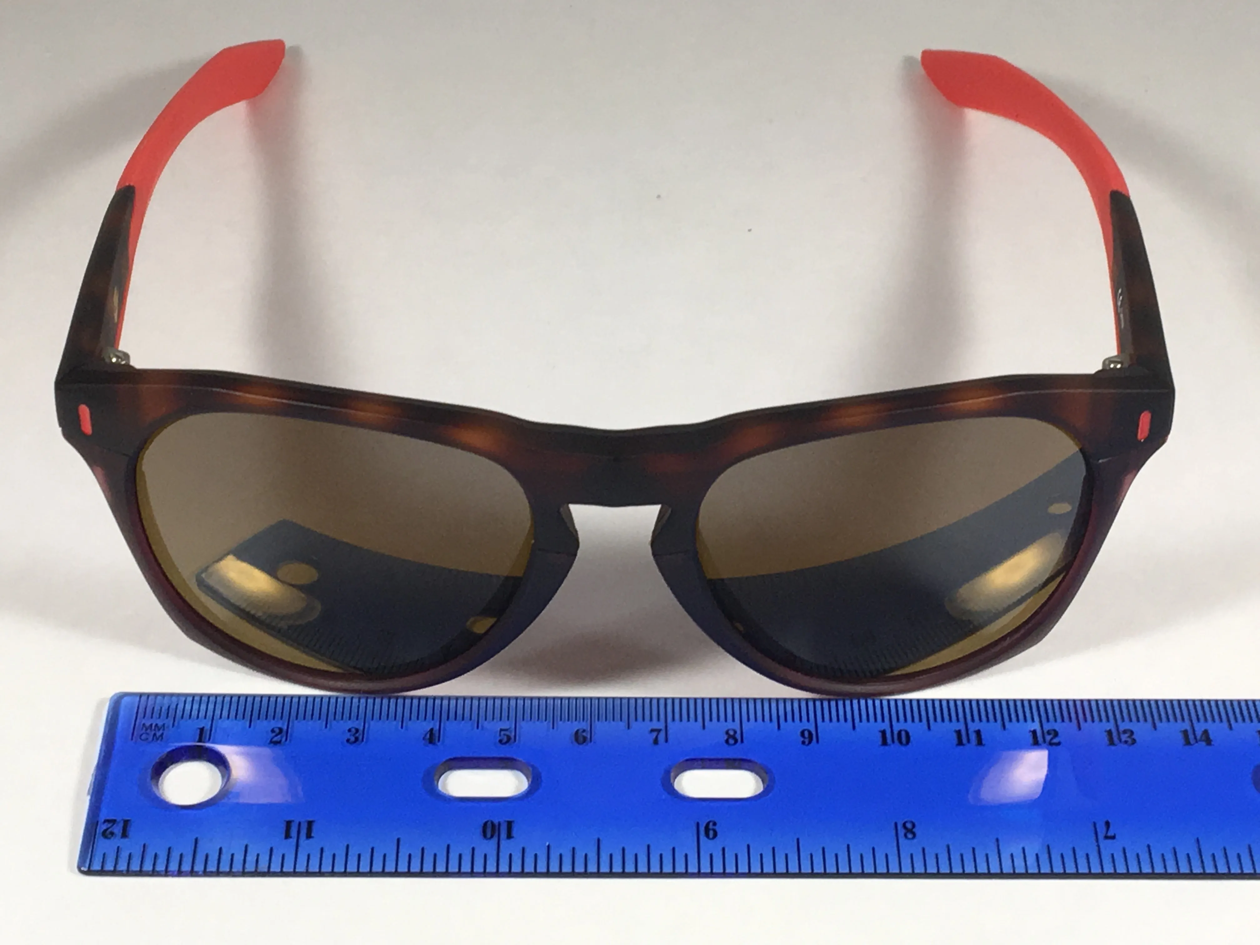 Nike Essential Navigator Sunglasses R EV1020 Tortoise Red Frame Amber Rounded Lens
