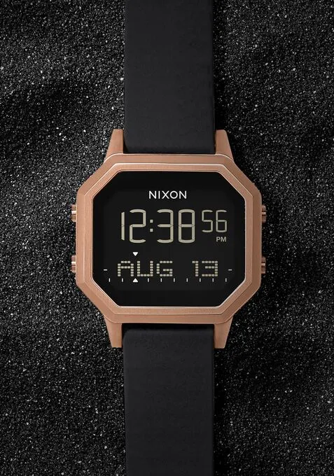 Nixon Siren Stainless Steel Watch - Rose Gold / Black