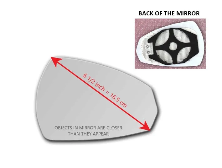 Non-Dimming Heated Mirror Glass for Audi A3 2015 - 2020