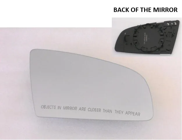 Non-Dimming Heated Mirror Glass Similar to OEM for Audi A4 2002 - 2008