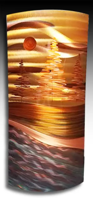 North Shore Lake Copper Large Wall Sculpture