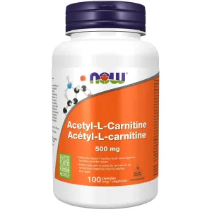 Now Acetyl L-Carnitine 500mg 100 Veg Capsules