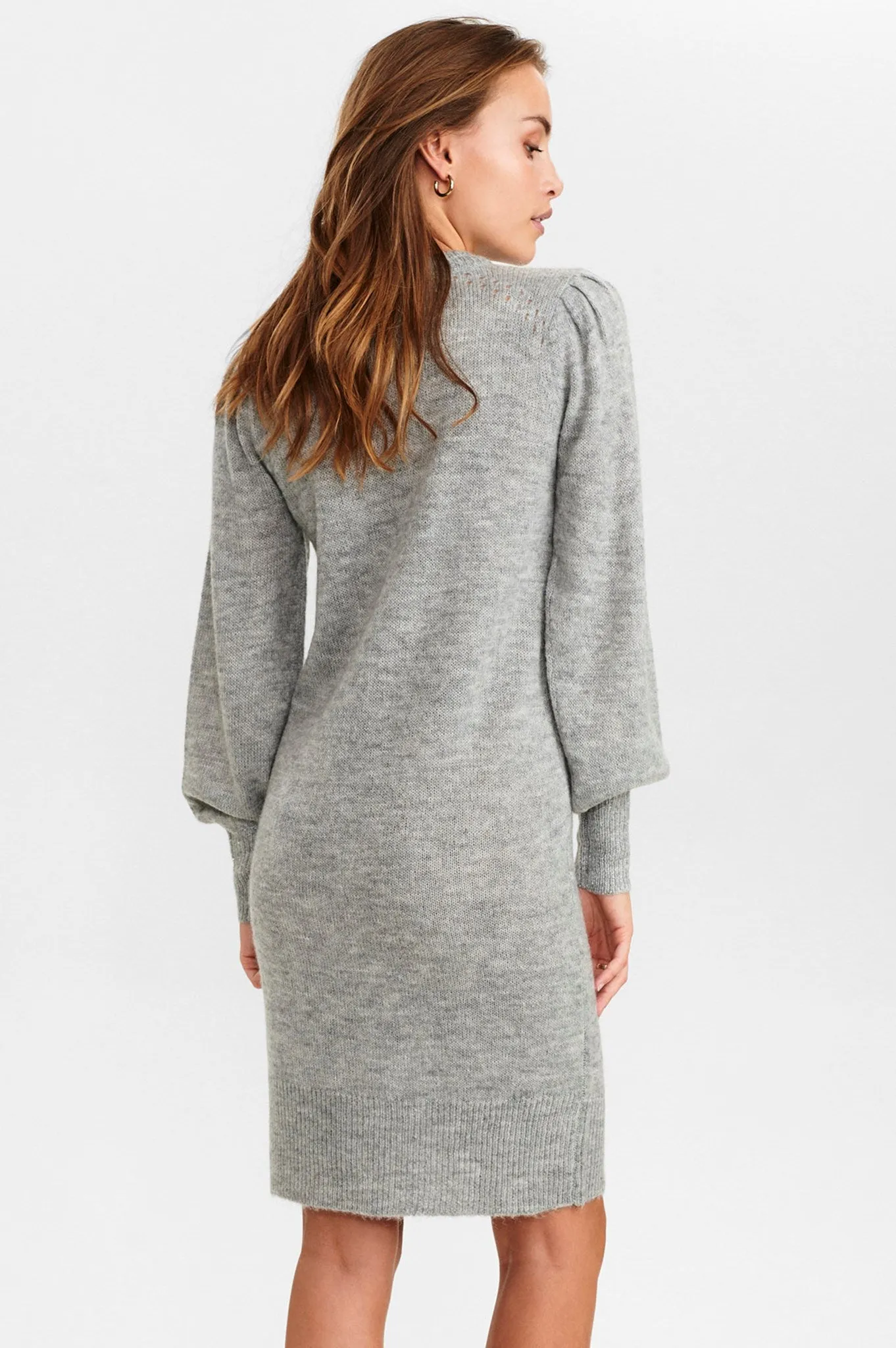 NUCHANEY DRESS - Light grey mel