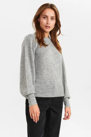 NUCHANEY PULLOVER - Light grey mel