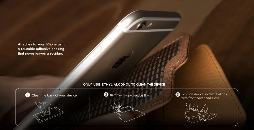 Nuova Pelle - Wrap around iPhone 6 Plus/6s Plus Leather Cover