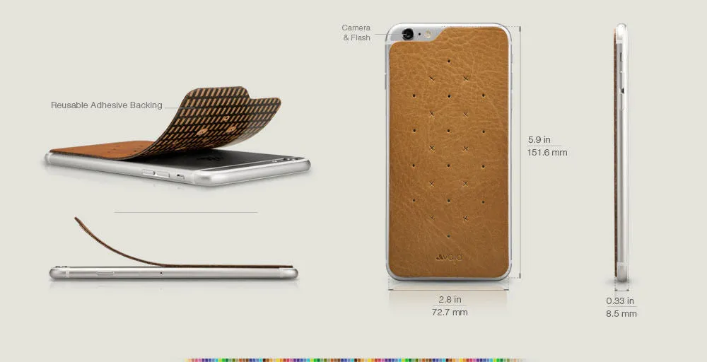 Nuova Pelle - Wrap around iPhone 6 Plus/6s Plus Leather Cover