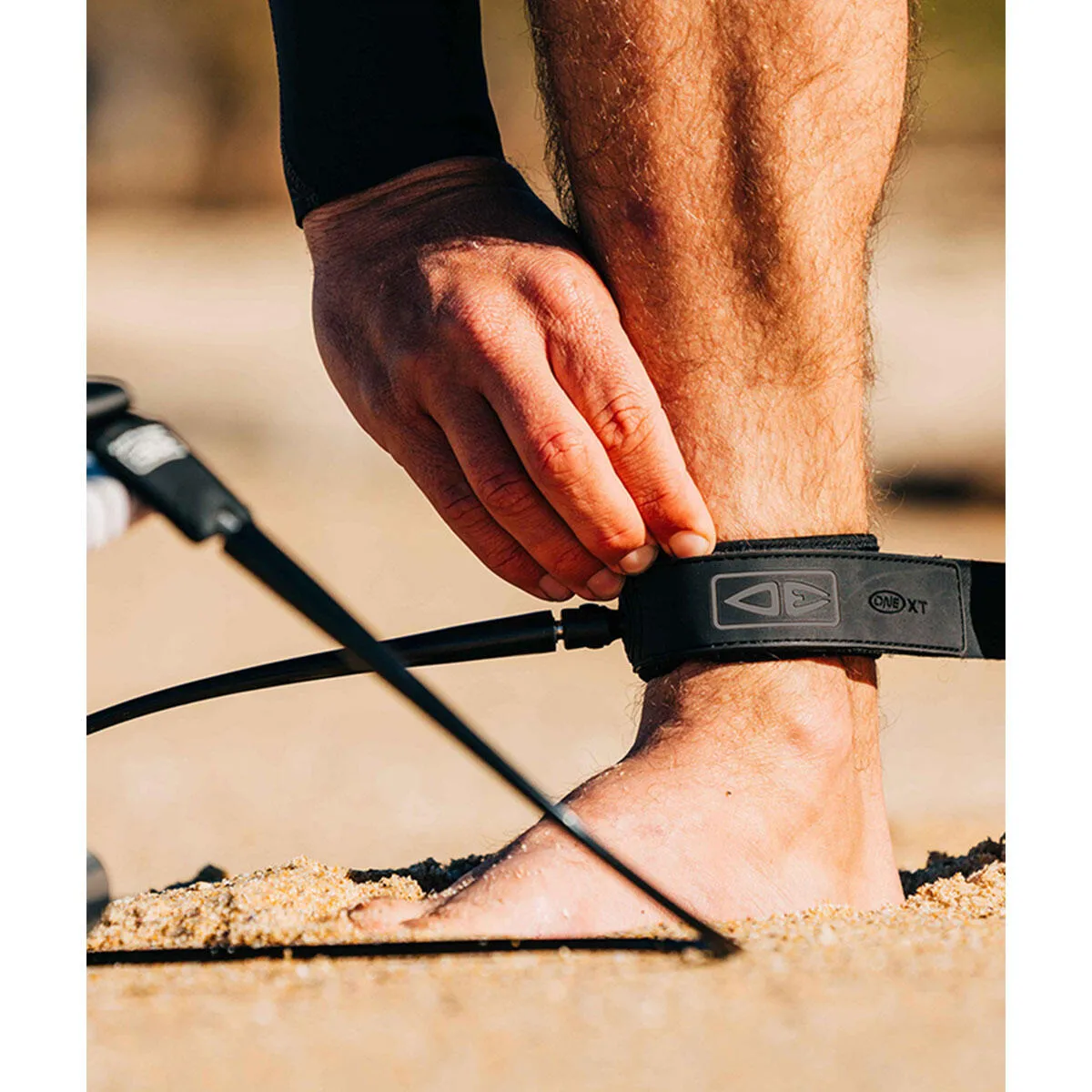 OCEAN & EARTH XT 6'0 ONE PIECE LEASH BLACK BLUE