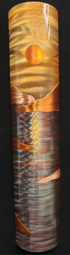 Ocean Horizon II Copper Wall Sculpture