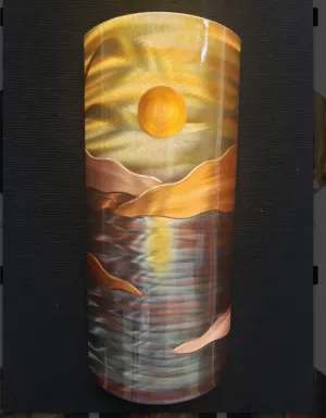 Ocean Horizon II Copper Wall Sculpture