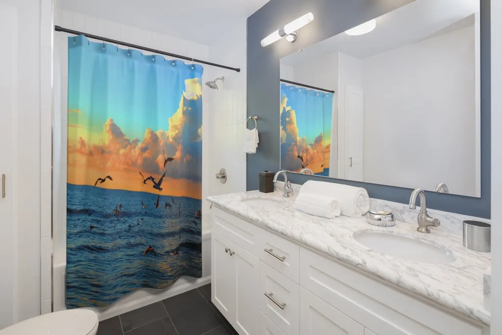 Ocean View shower curtain