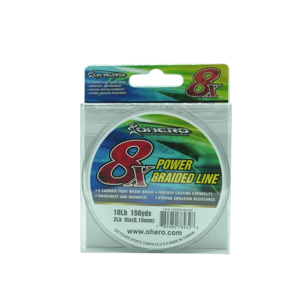 Ohero 8X power braided Line, 10-40lb