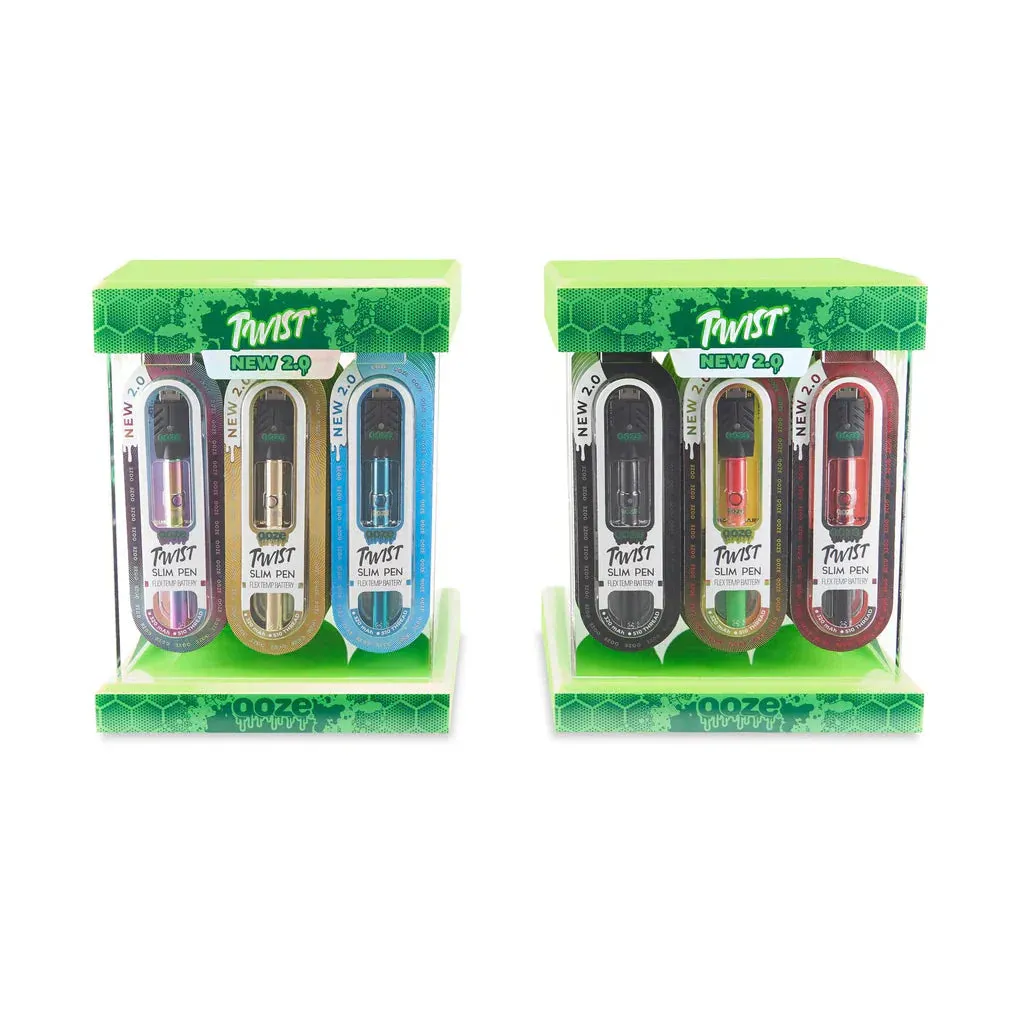 OOZE Twist Slim Pen 2.0 - Assorted Colors - (48 Count Display)
