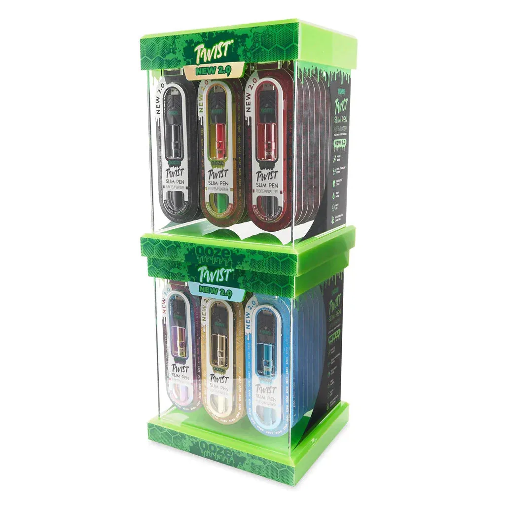 OOZE Twist Slim Pen 2.0 - Assorted Colors - (48 Count Display)