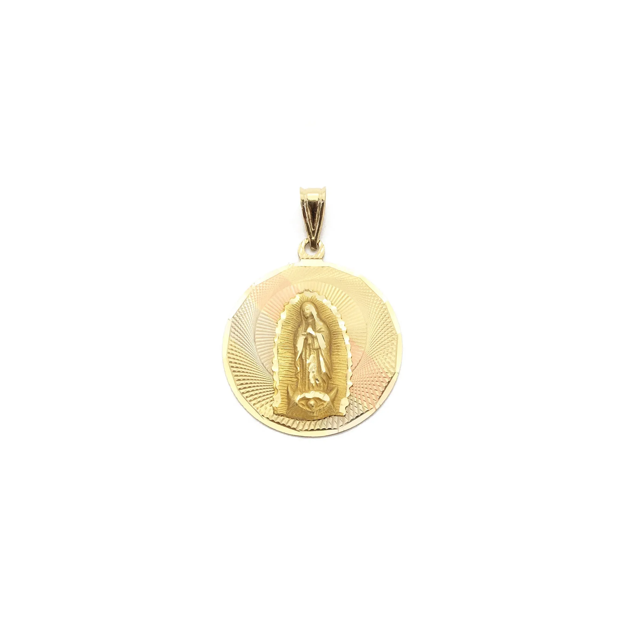 Our Lady of Guadalupe Medallion Pendant (14K)
