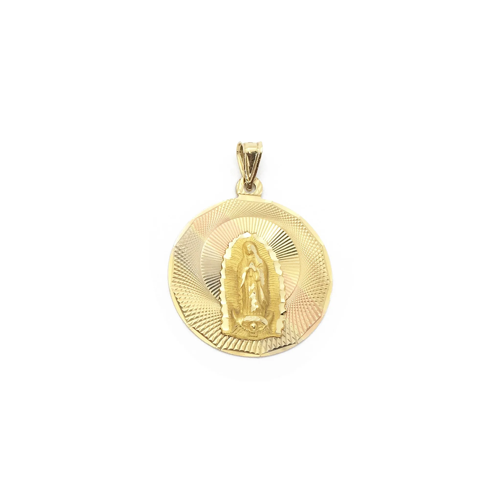 Our Lady of Guadalupe Medallion Pendant (14K)