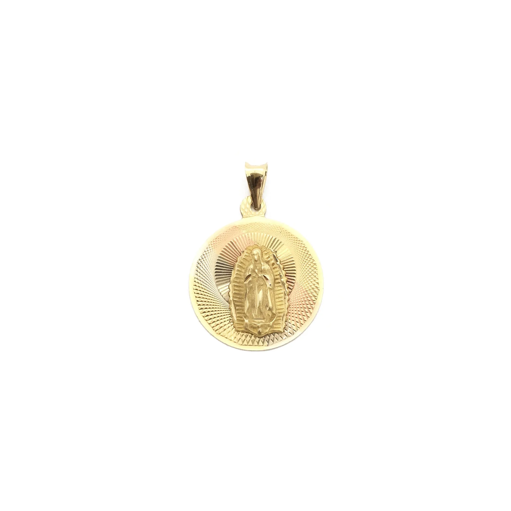 Our Lady of Guadalupe Medallion Pendant (14K)