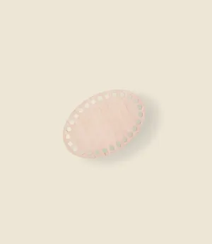 Oval wooden base