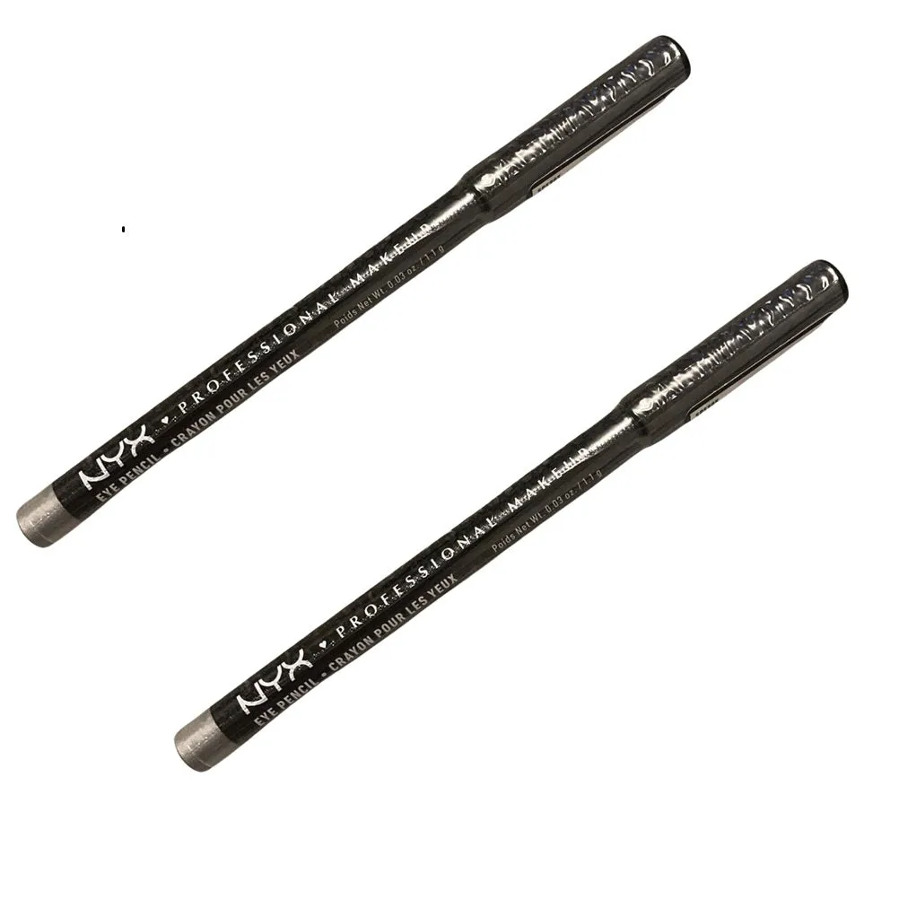 Pack of 2 NYX Slim Eye Pencil, Silver SPE905