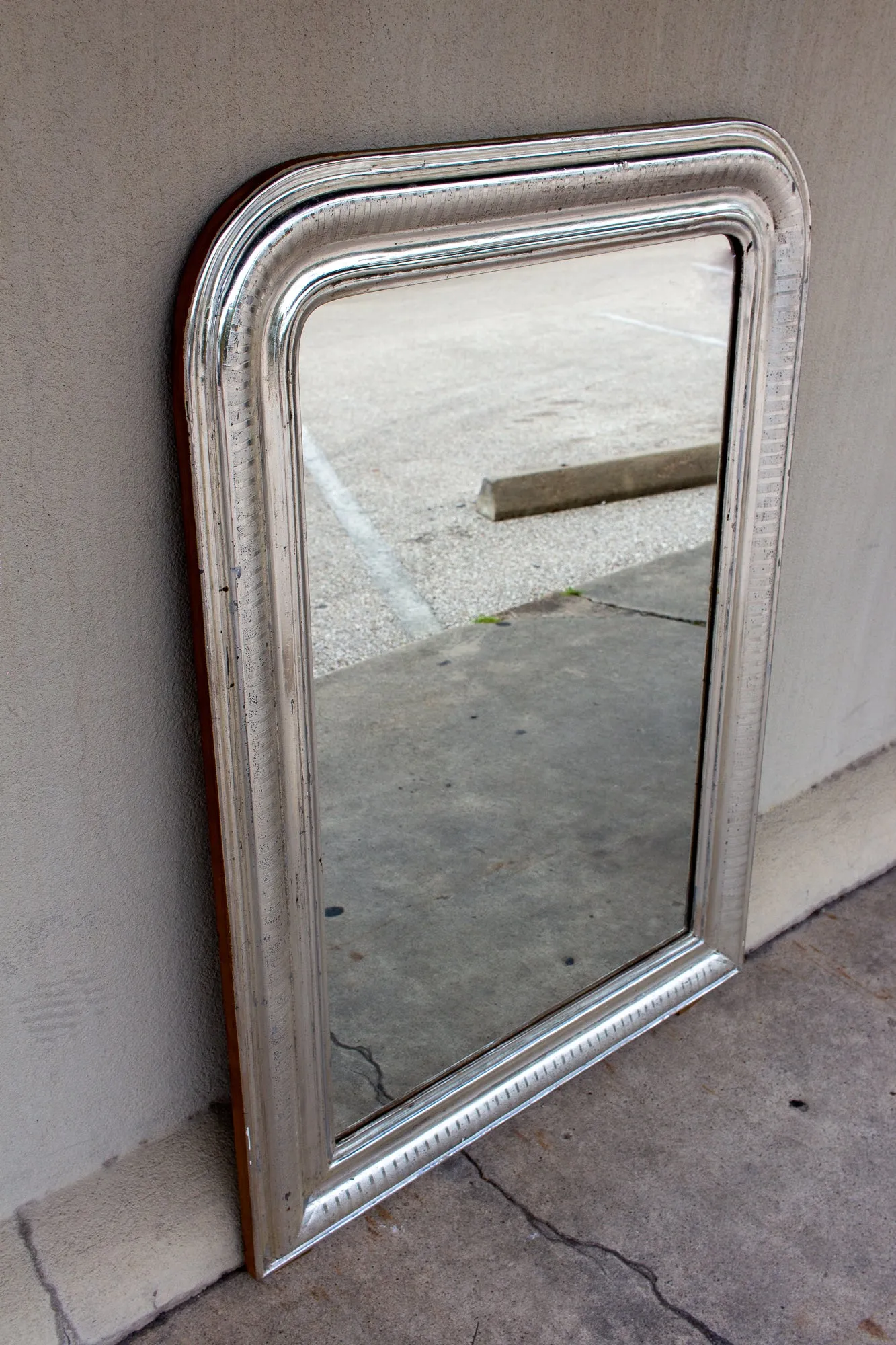 Pair of Antique French Silver Gilt Louis Philippe Mirrors