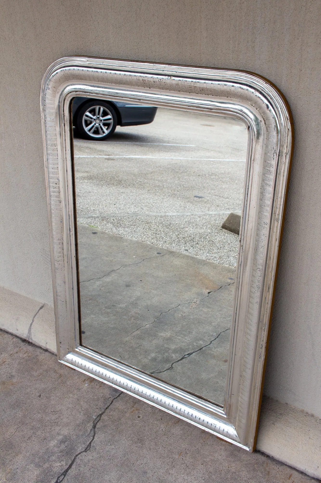 Pair of Antique French Silver Gilt Louis Philippe Mirrors