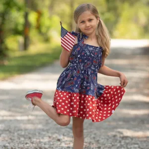 Paisley Star Twirl Dress