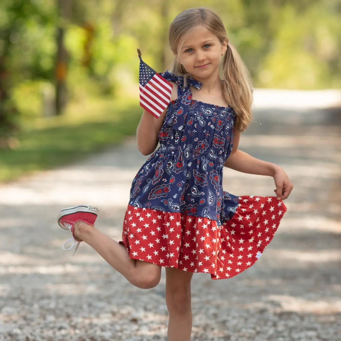 Paisley Star Twirl Dress