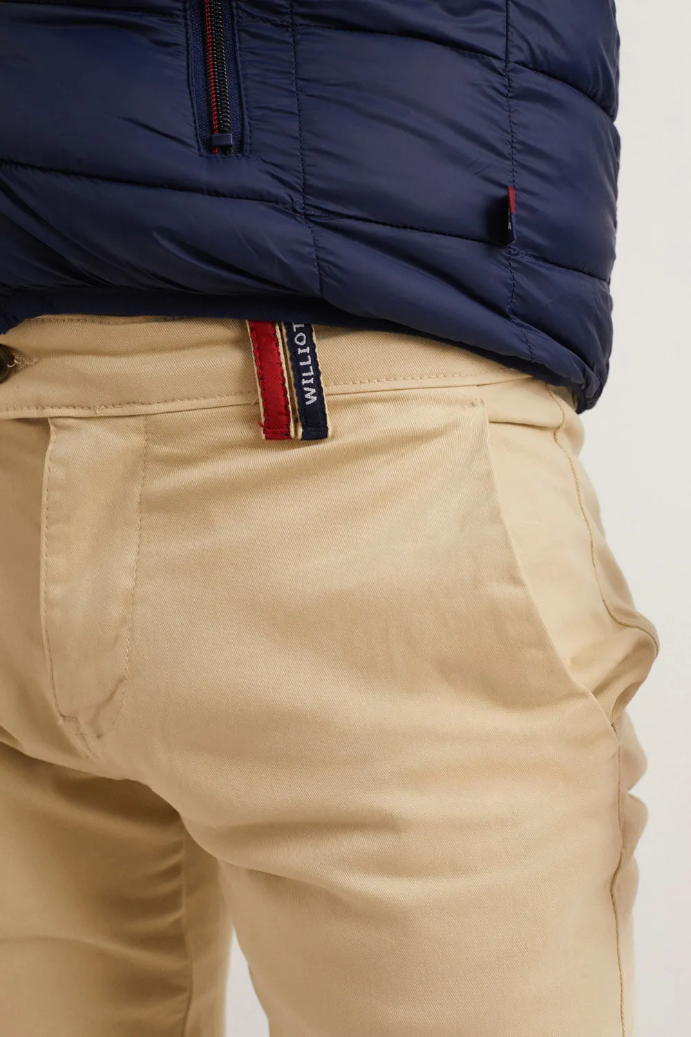 Pantalón Chino Slim Beige