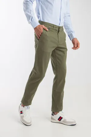 Pantalon Chino Wt Slim Verde Khaki