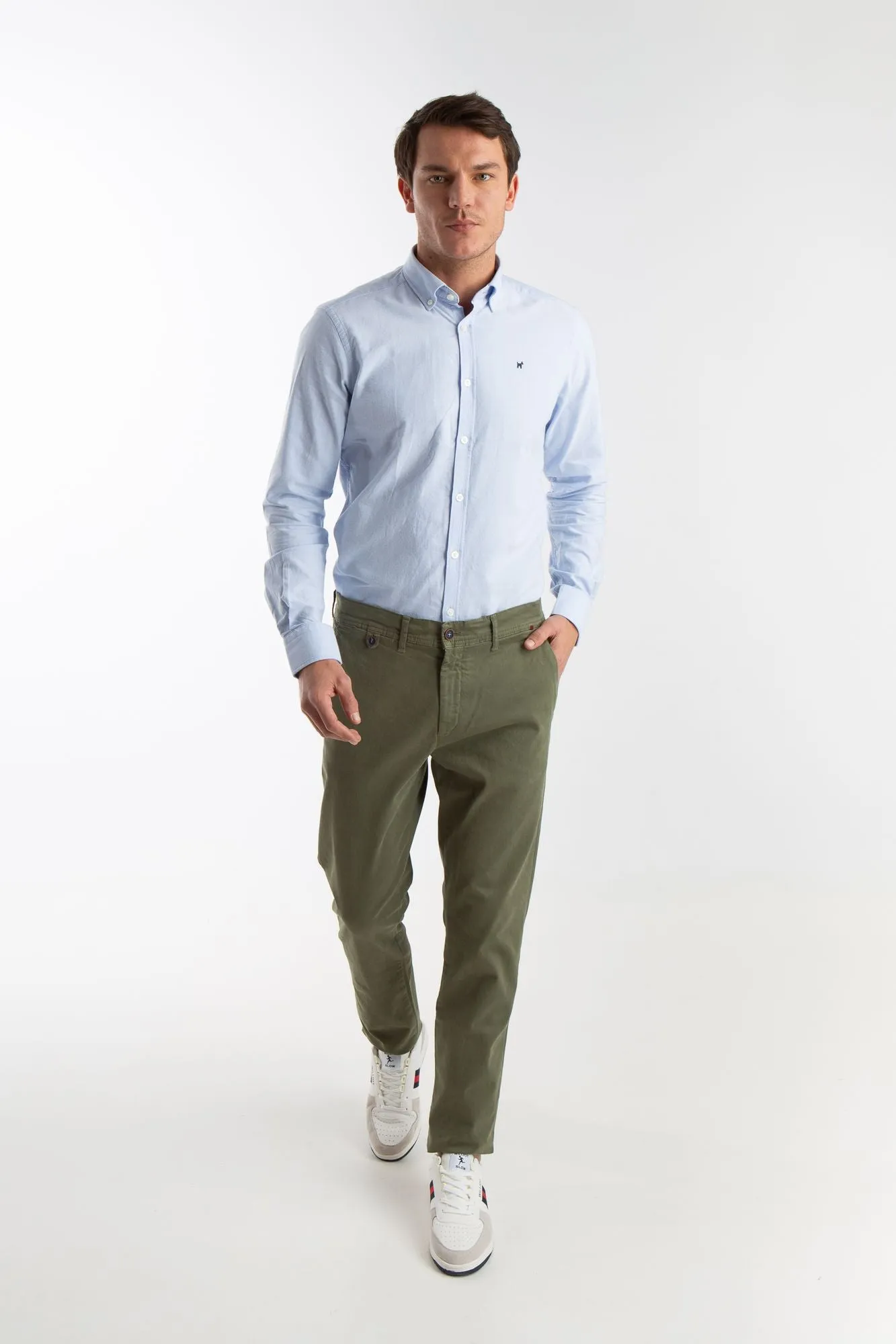 Pantalon Chino Wt Slim Verde Khaki