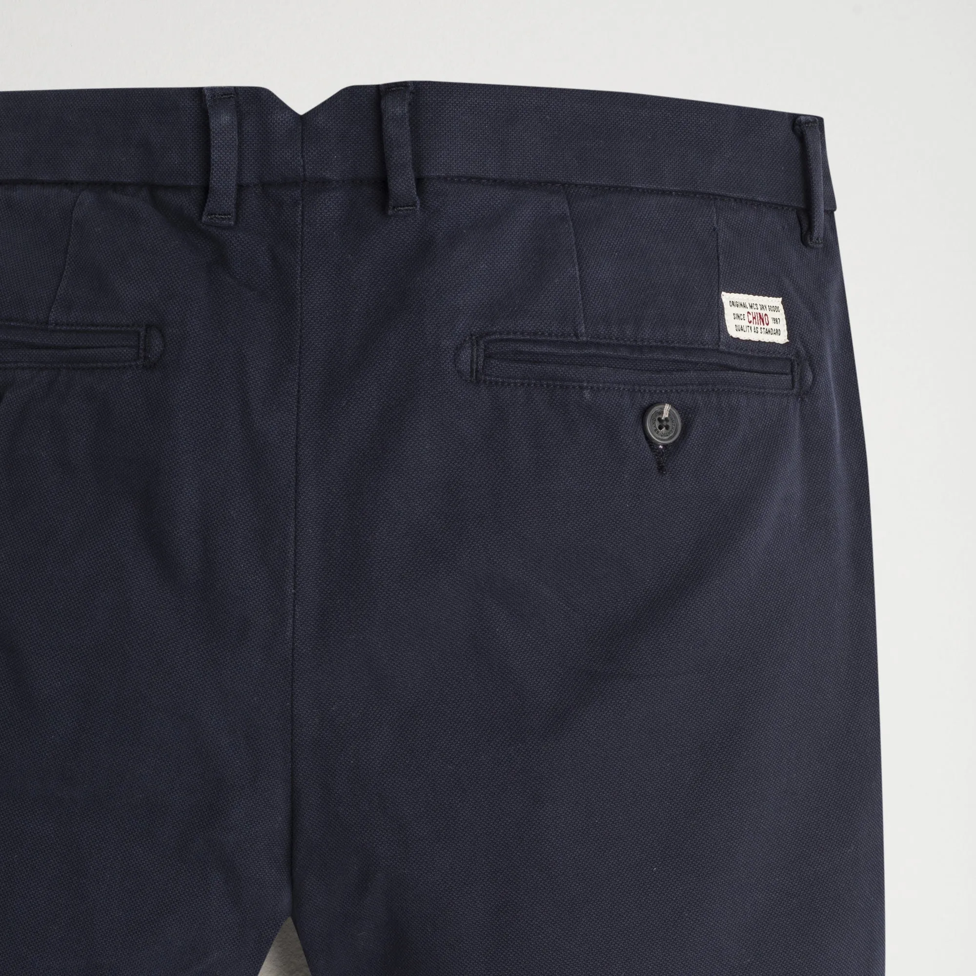 Pantaloni Chino Dobby Slim