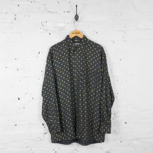 Patterned Long Sleeve Shirt - Green - L