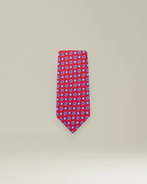 PATTERNED SILK TIE
