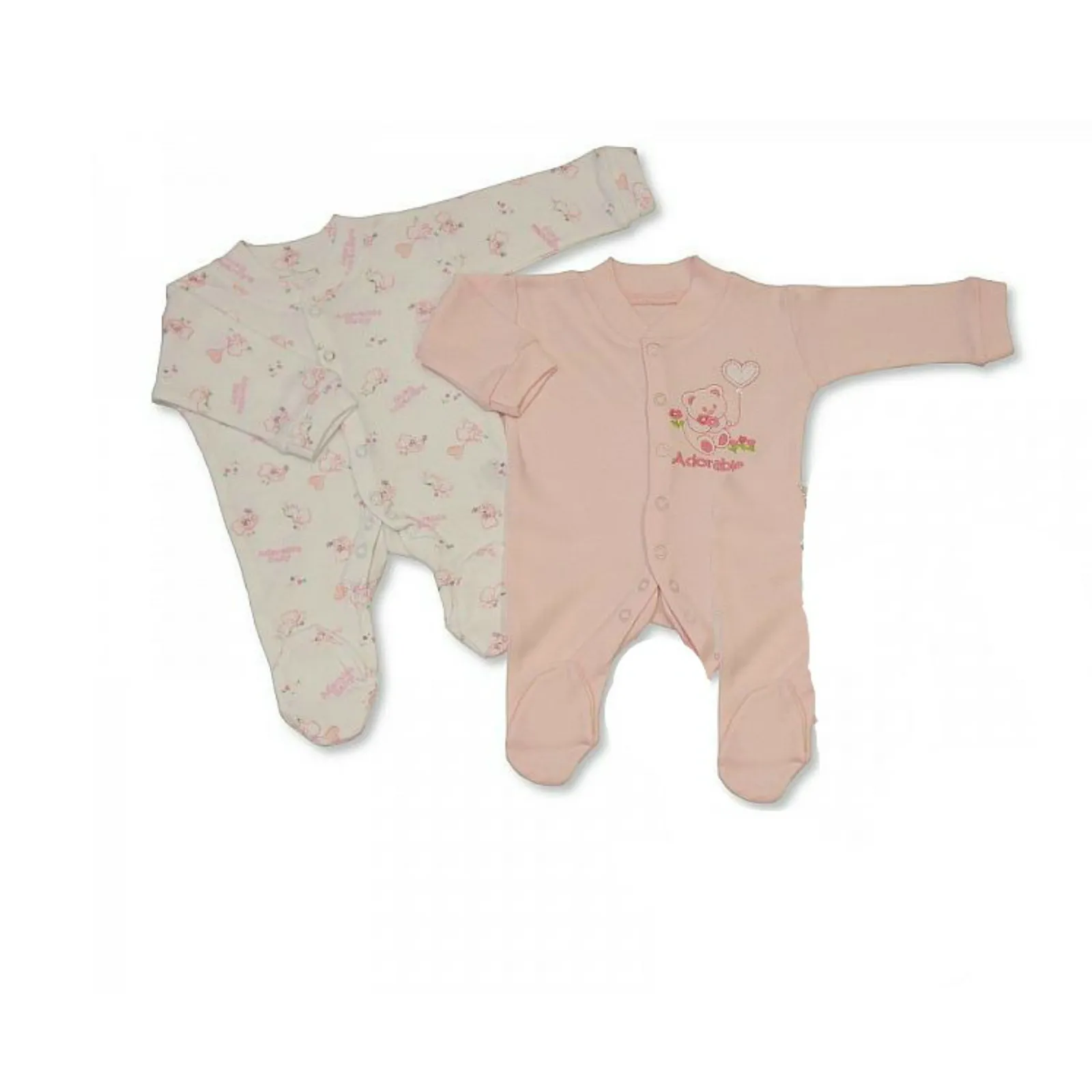 Patterned Sleepsuits - 2 Pack
