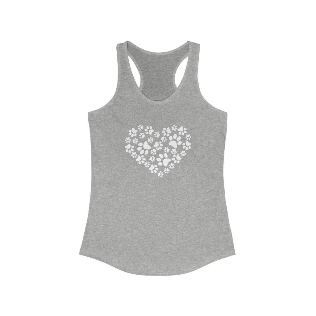 Paw Heart - Racerback Tank