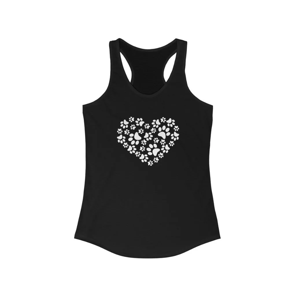 Paw Heart - Racerback Tank
