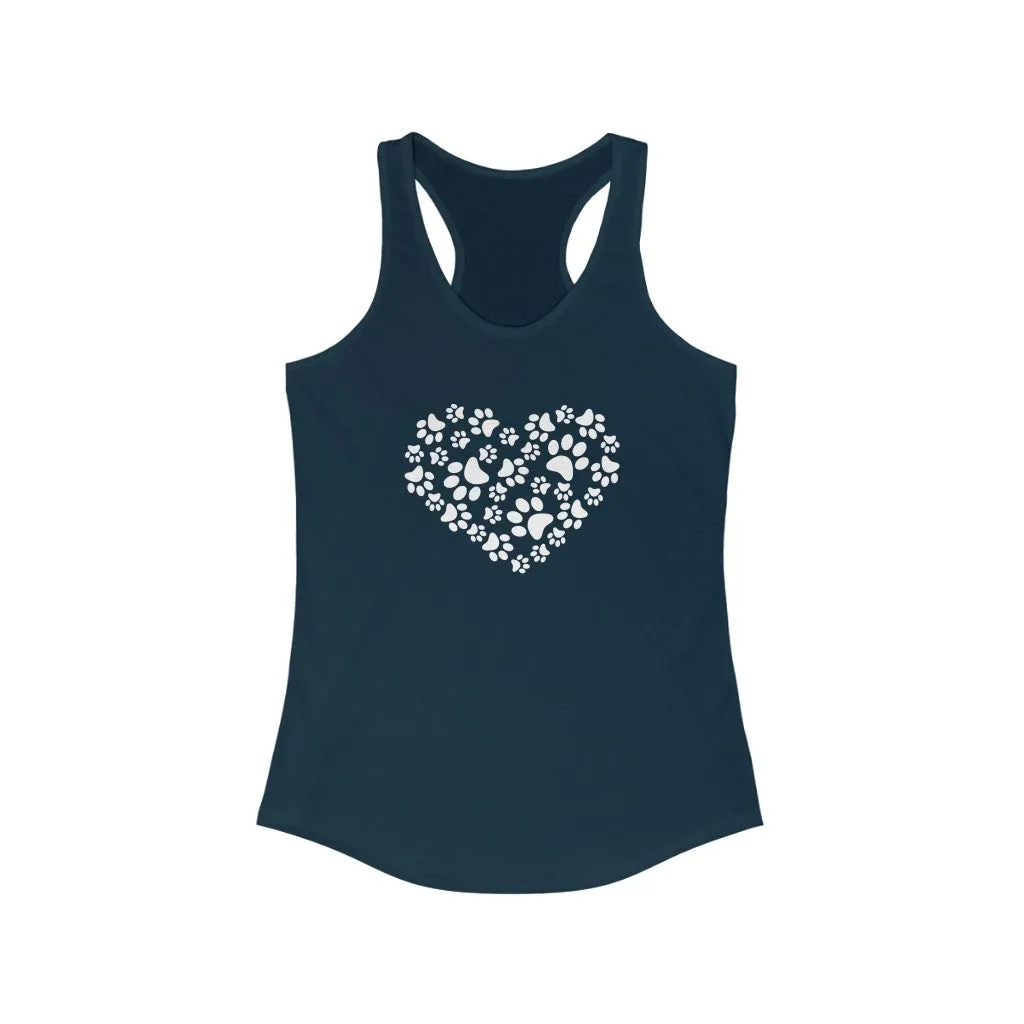Paw Heart - Racerback Tank