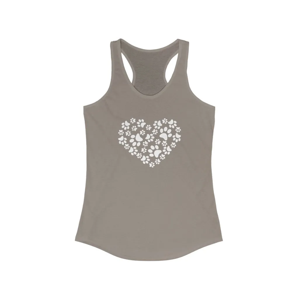 Paw Heart - Racerback Tank