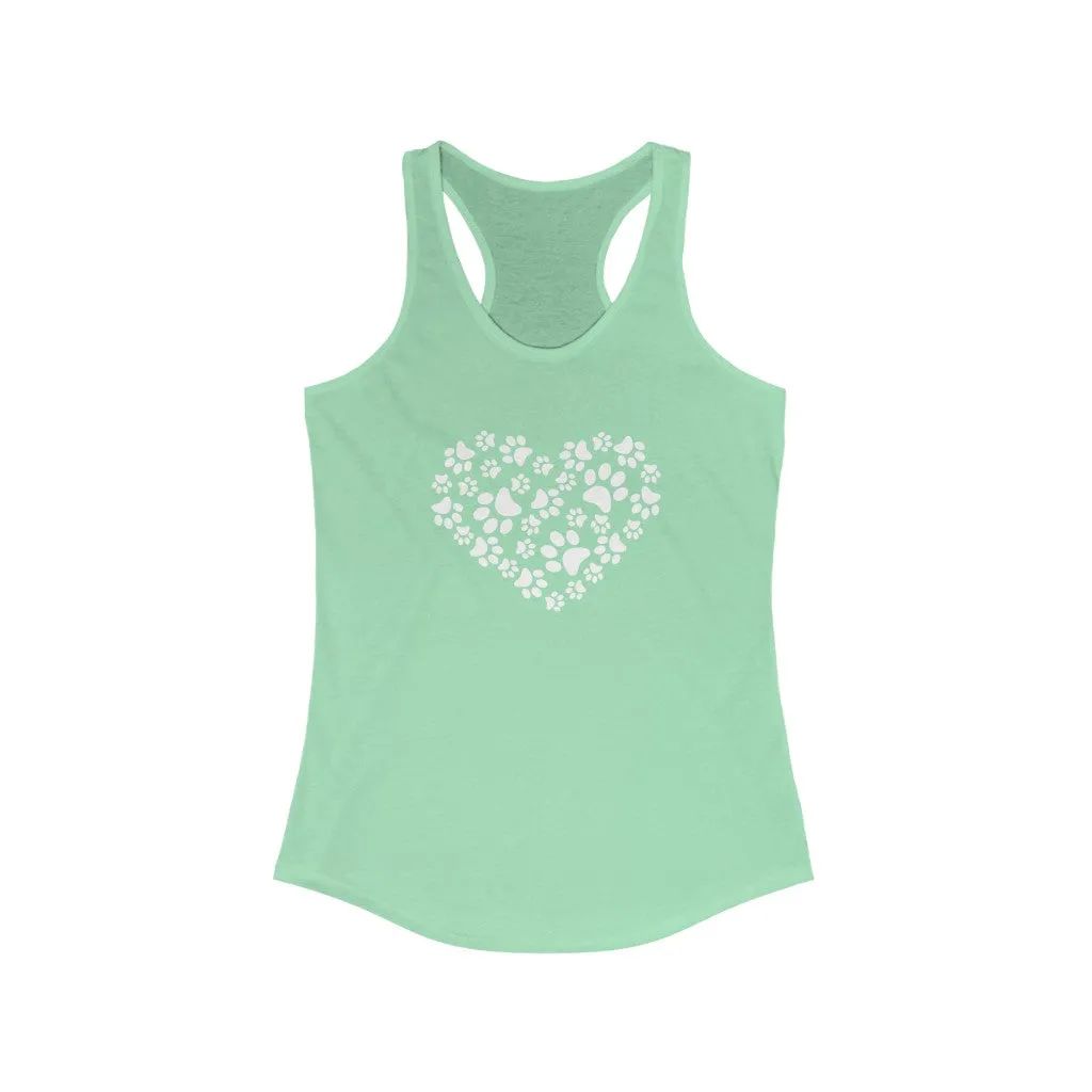 Paw Heart - Racerback Tank