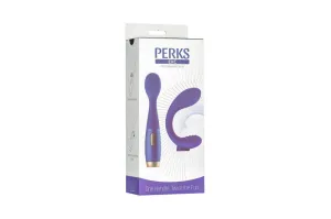 Perks Ex-C Dual Vibrator and Clitoral Stimulating  Wand - Royal Blue