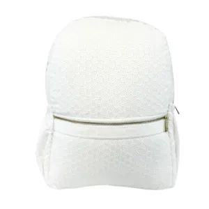 Personalized Eyelet White Large Backpack w/Pockets