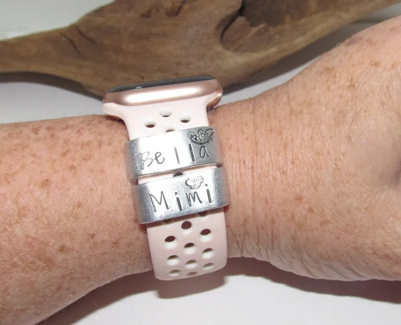 Personalized Watch Band Charm, Smart Watch Charm, custom charm for smart watch, I watch band weight loss charm