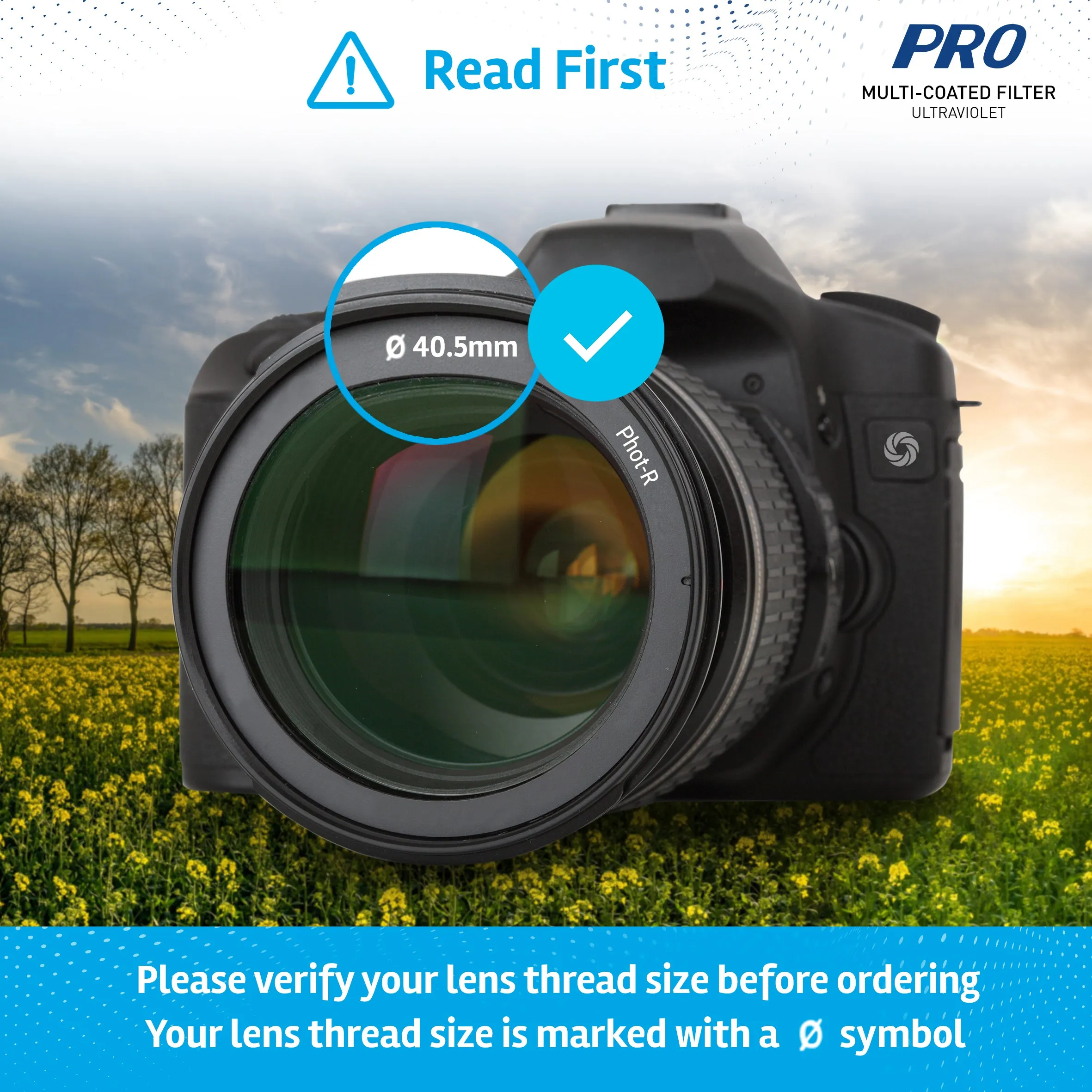 Phot-R 40.5mm Slim Ultraviolet Filter