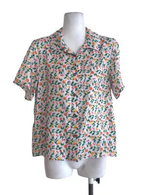 Pink Fruit Patterned Blouse