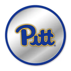 Pitt Panthers: Modern Disc Mirrored Wall Sign