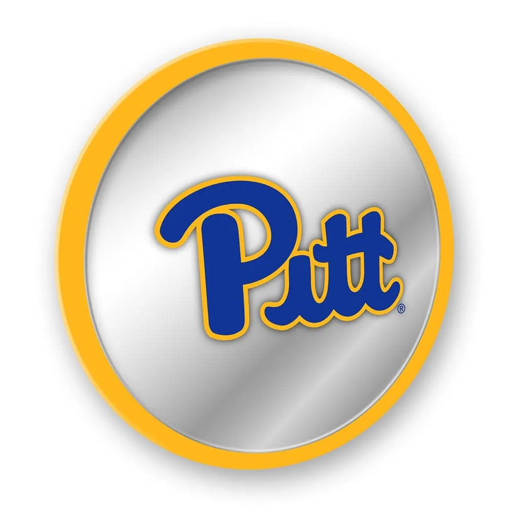 Pitt Panthers: Modern Disc Mirrored Wall Sign