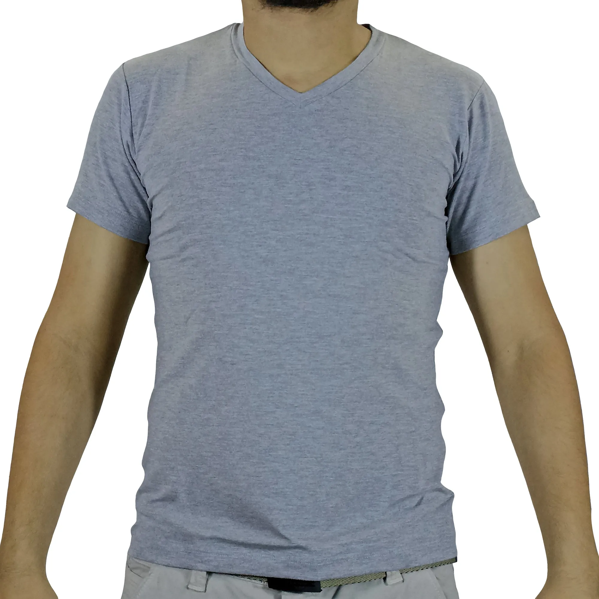 Polo Moda Lycrado Para Hombre - Plomo
