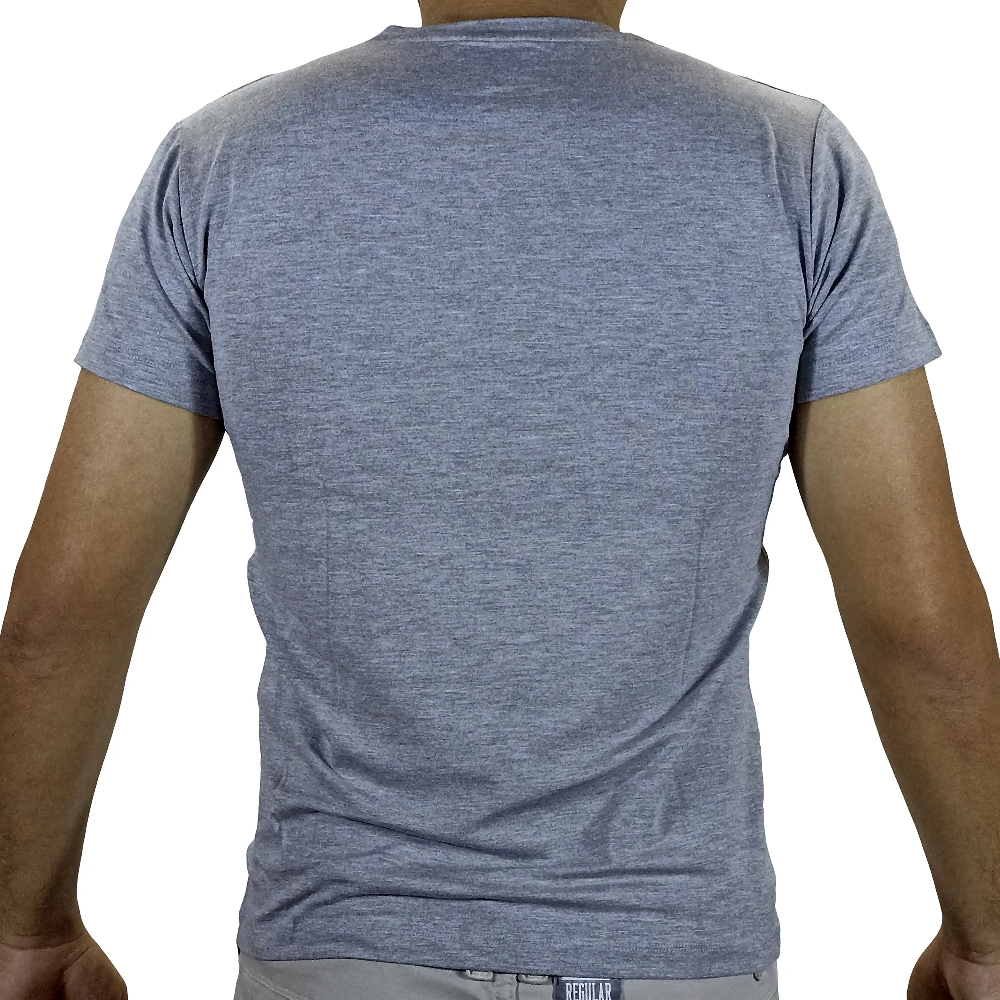 Polo Moda Lycrado Para Hombre - Plomo