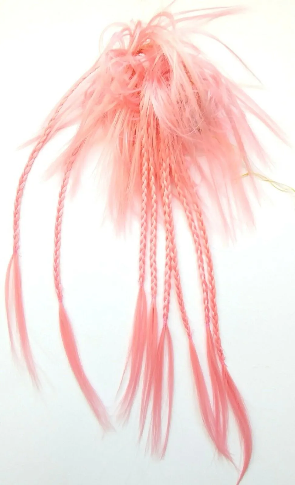 Ponytail Holder, Scrunchie w/Tiny Braids - Deluxe Braided Scrunchie w elastic