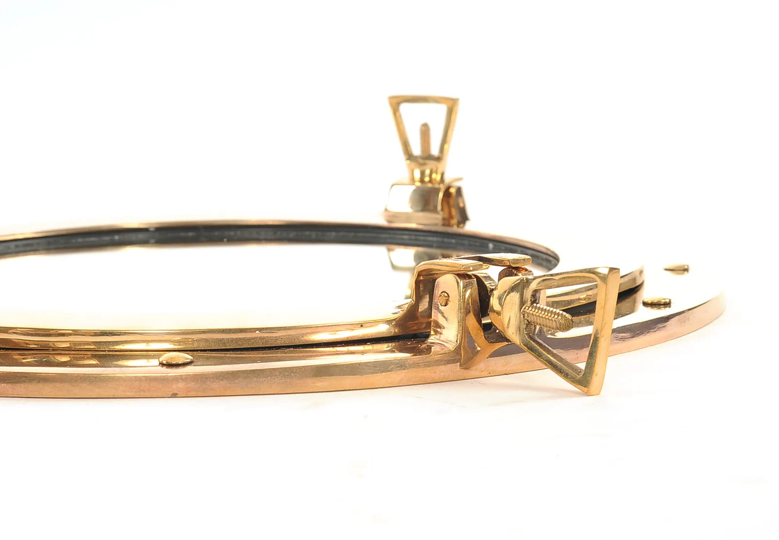 Porthole Solid Brass Mirror,  8" or 15"