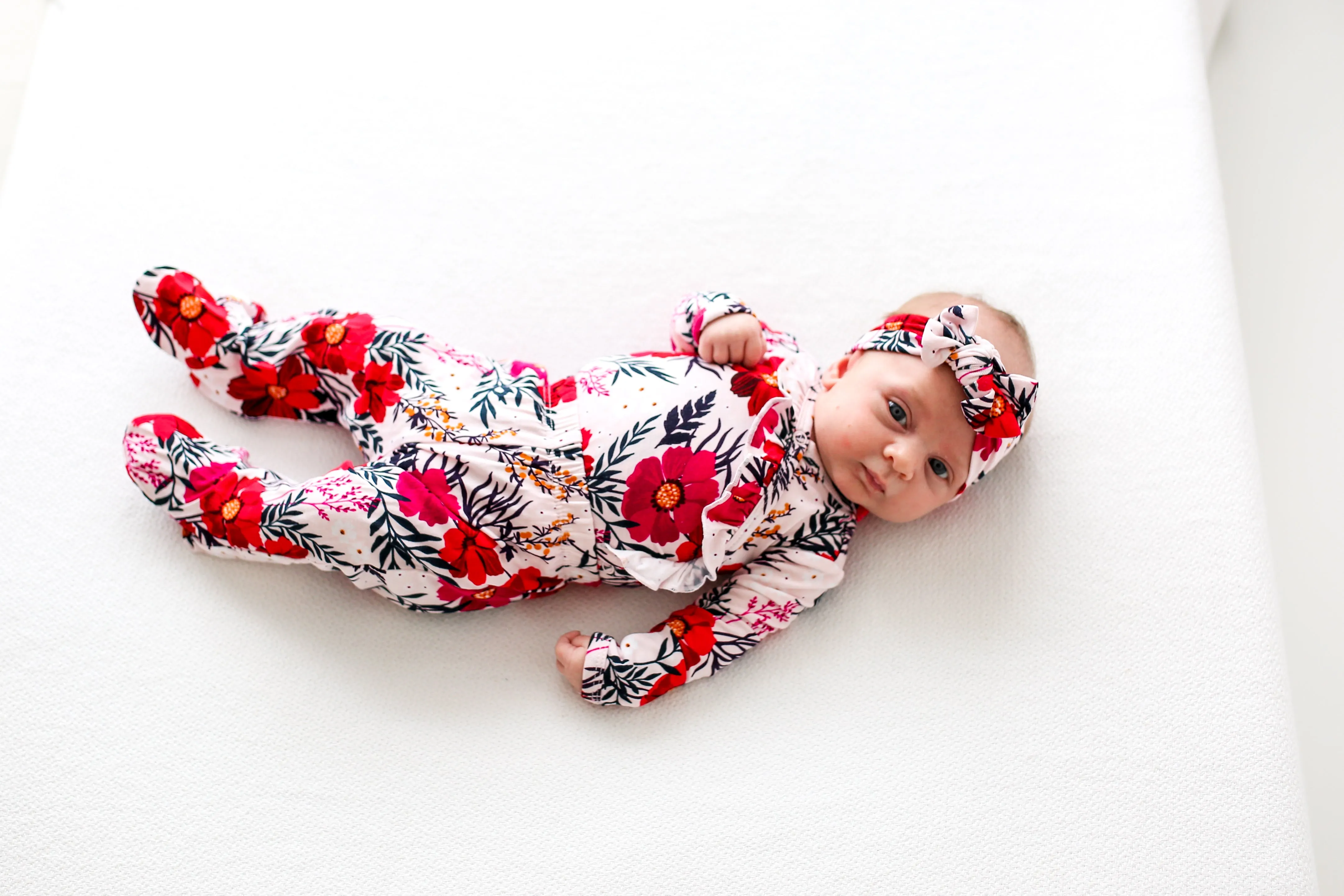 Posh Peanut Chloe Ruffled Kimono Set